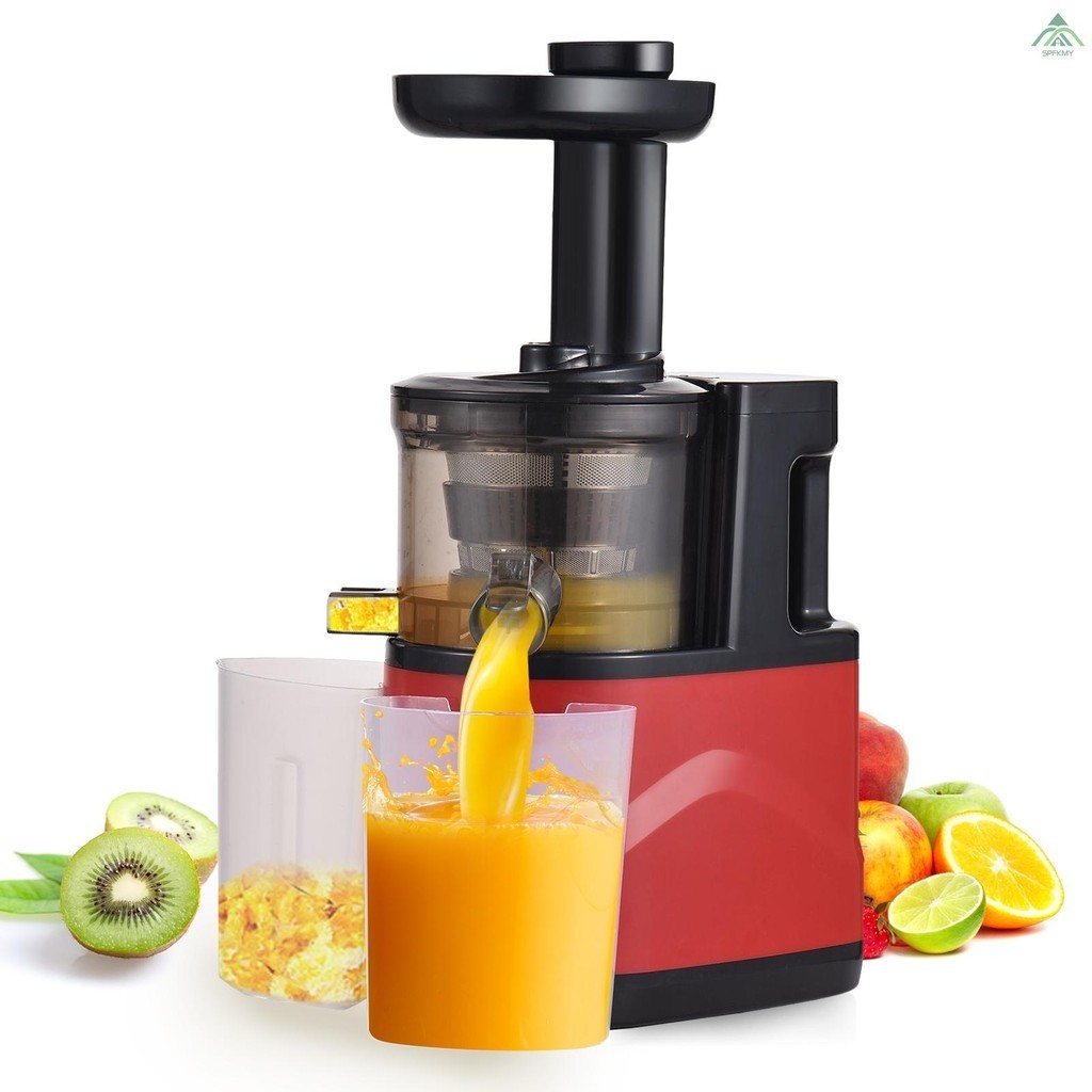 Juicer Machines,Slow Masticating Juicer Extractor, Cold Press Juicer with Two Speed Modes Easy to Clean Brush Quiet Motor for Vegetables&Fruits EU Plug