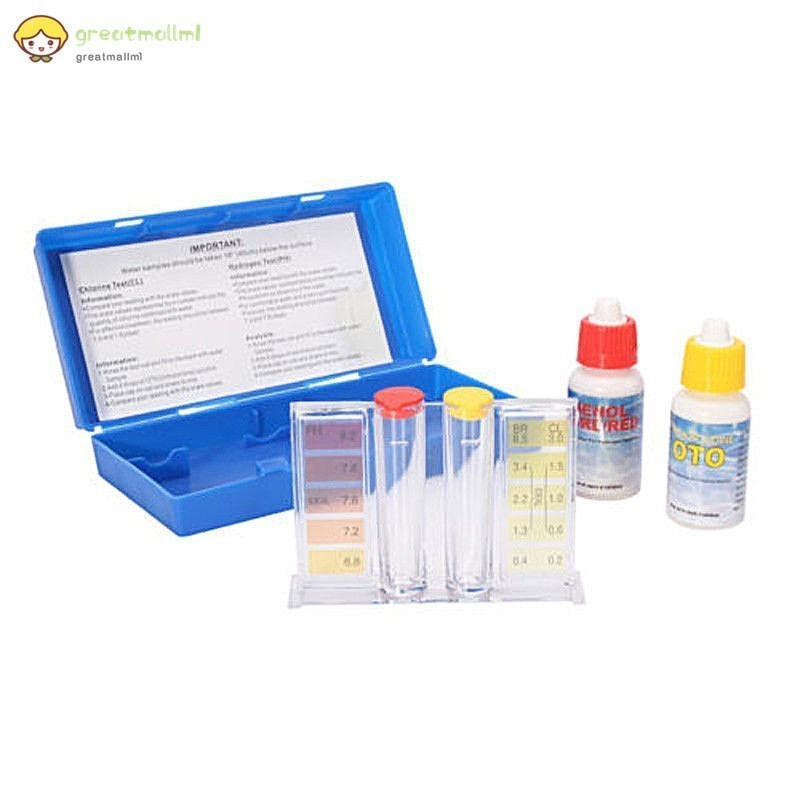 Durable Premium SQ PH Chlorine Water Test Kit Pools & Hydroponics | Ujian Air Klorin Kolam Hidroponik - Image 5