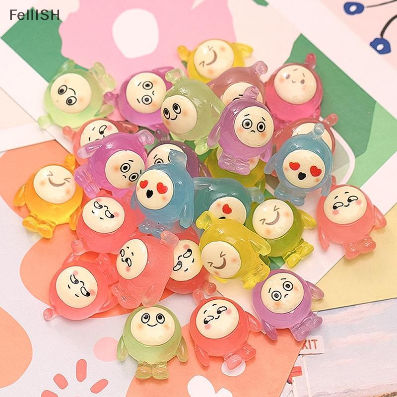 Felli] 10pcs Luminous Egg Party Home Decor Landscaping Resin Crafts Glowing Garden Fish…