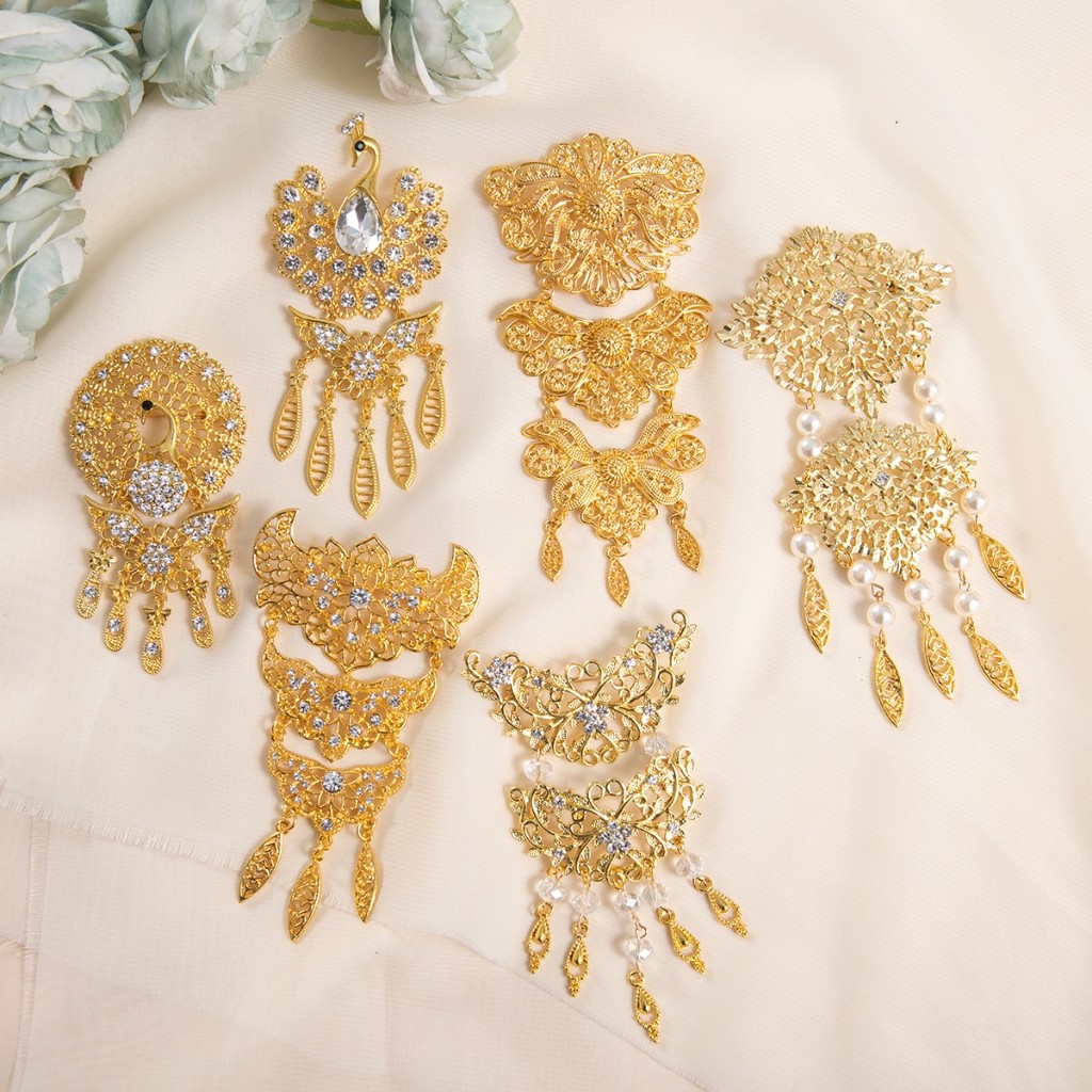 Brooch Dokoh Kebaya Berantai Dewasa Traditional Dual purpose model can be used as a brooch or necklace Dokoh Kebaya