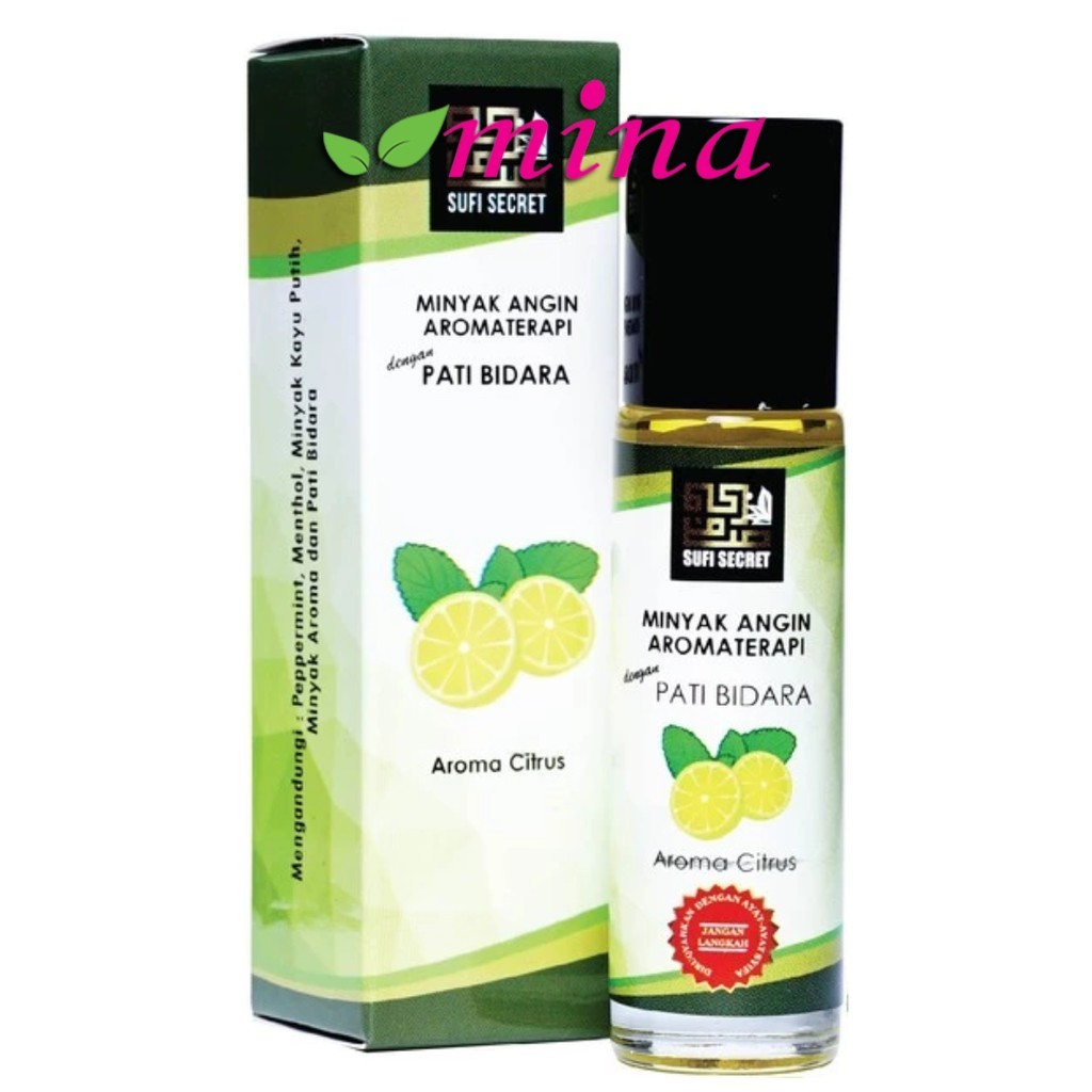SUFI Roll On 10ml Citrus Sufi Secret Minyak Angin Aromaterapi Penawar Safe Care Freshcare Aroma