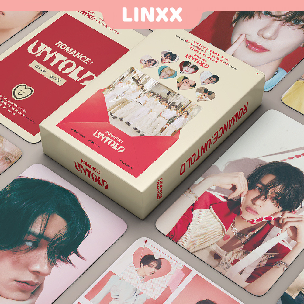 LINXX 55Pcs EN ROMANCE:UNTOLD Album Lomo Card Kpop Photocards Postcards DARK BLOOD Series