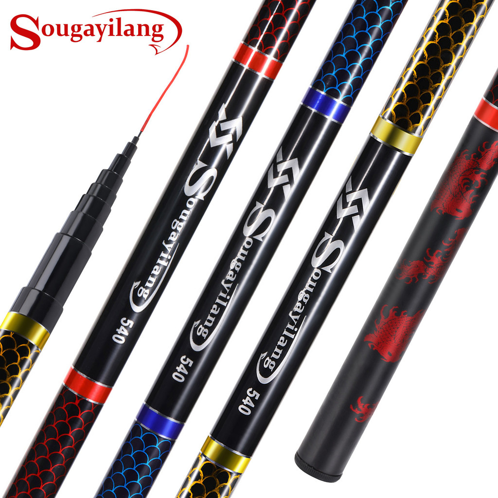 Must Premium Sougayilang 2.7m-7.2m Joran Tegek Good Fishing Rod 3colors Lake Reliable Durable - Image 3