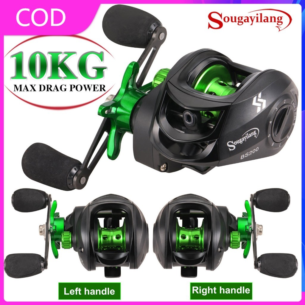 Versatile Quality Sougayilang Fishing Reel 7.2:1 Gear Ratio Baitcasting Metal Handle Freshwater/Saltwater Have Purpose - Image 3