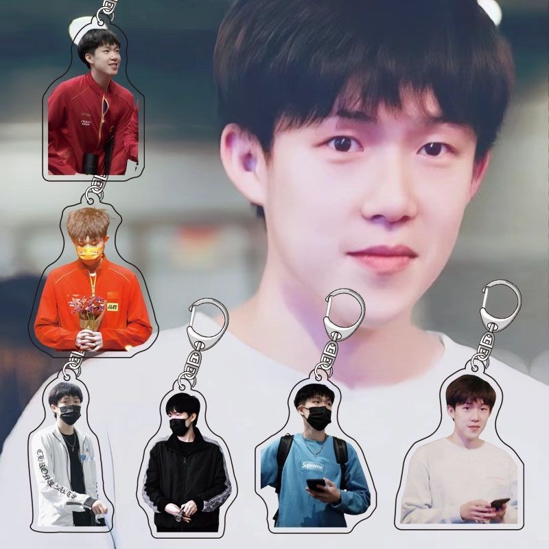 Wang Chuqin Sun Yingsha Keychain Pendant Bag Pendant Acrylic Double-Sided Souvenir Gift Cheerleading Gift