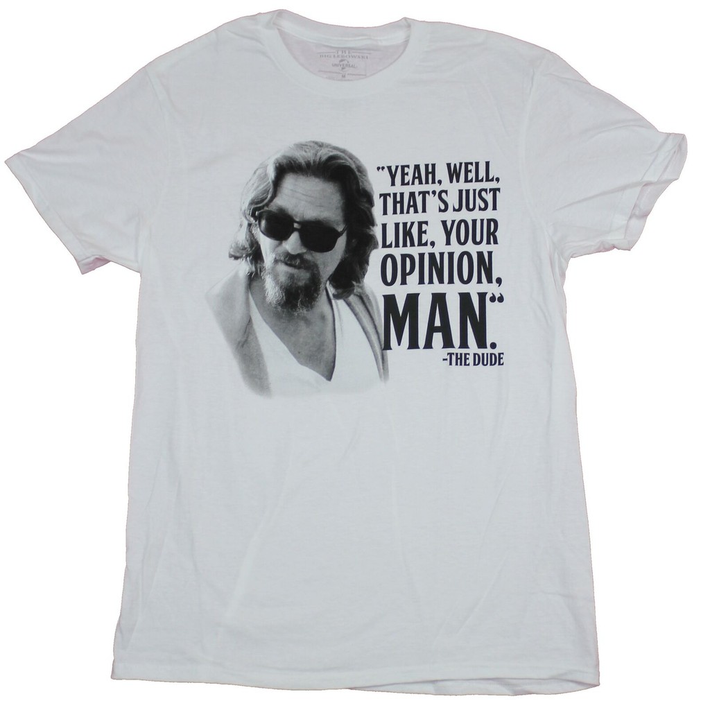 The Big Lebowski Adult New T-Shirt - That'S Your Opinion Man