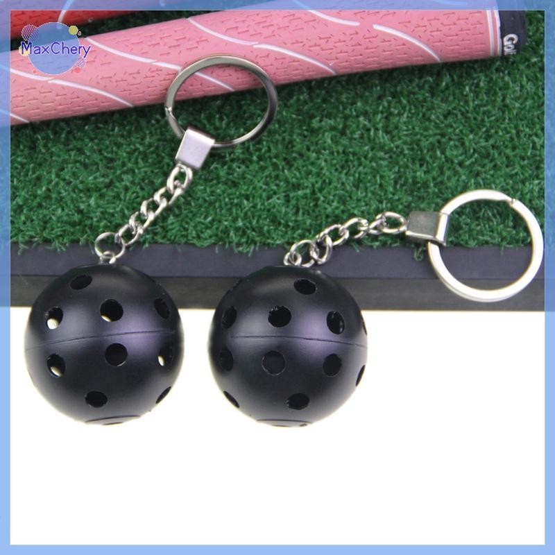 MCHY> Sport Styles Mini Pickleball Keychain Unisex Metal Pickleball Racket Key Ring Purse Bag Backpack Decor Accessories
