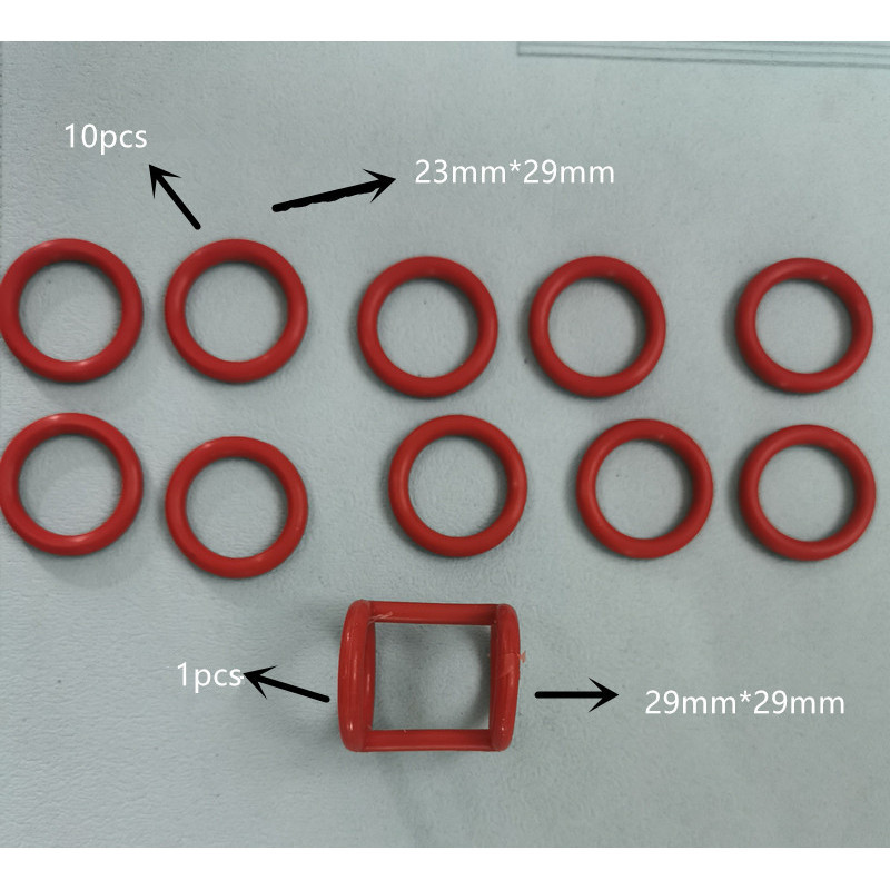 HKLHDZ  O Silicone Sealing Rings Corrugated Sleeve H Shaped Gaskets Mixed Pack Ice Cream Maker Parts For BQL Soft Serve Machines 11 PCS