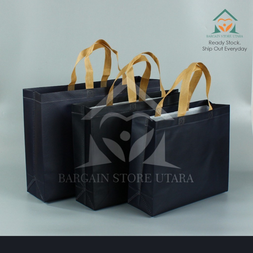 BSU Custom Logo Non Woven Tote Eco Go Green Laminated Bag Reusable Premium / Ecobag / Goodies / Freegift Water Resistant