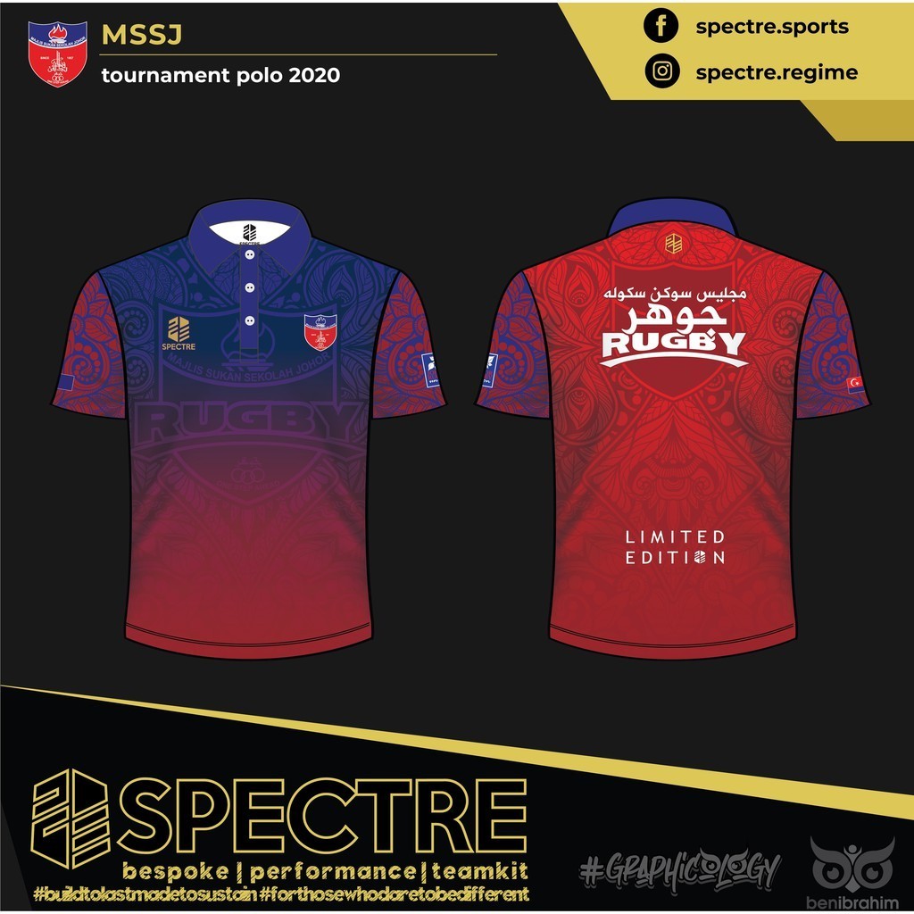 Spectre Mss Johor 2020 Official Merchandise Polo Tee