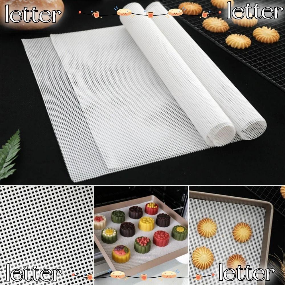 LETTER 1Pcs Steamer Mesh Pad, Silicone Oven Kitchen Accessories Dehydrator Sheets, Square Food Fruit Dryer Non-Stick Reusable Baking Mat