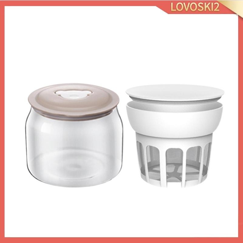 [LovoskiacMY] Yogurt Maker Food Strainer with Lid Household Greek Maker Soy Milk tea 