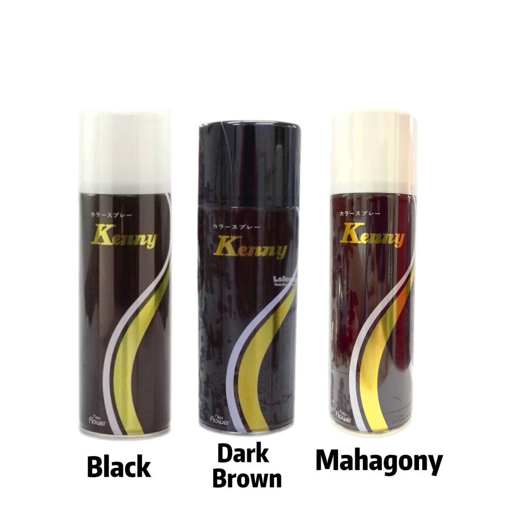 Kenny / Formal Temporary Hair Color Spray - 150g (Dark Brown / Wine Red / Black)