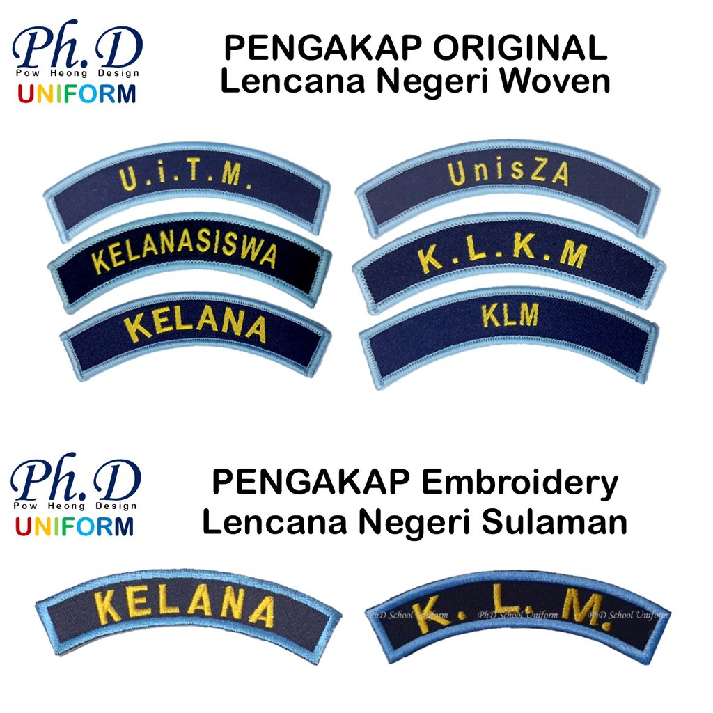 PhD Pengakap Len. Bahu ORI Logo Kelanasiswa KLKM KLM KELANA UPM USM UUM UNISZA UTM UIAM UMT UNI MALAYA UTHM UNIMAP UITM