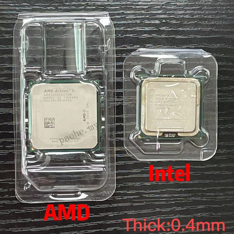 Manufacturer direct sales Intel AMD CPU protective cover CPU vacuum formed CPU folding box CPU pin packaging box Order starting from 10 pieces for shipment