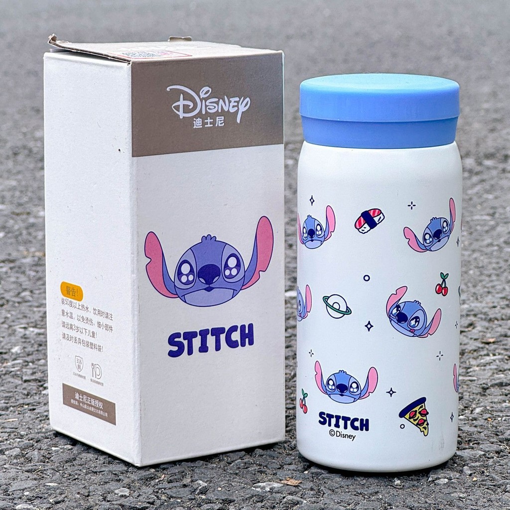 Disney Water Cup 316 Stainless Steel Thermos Cup Girls Small Cup Strawberry Bear Cute Cartoon Portable Mini