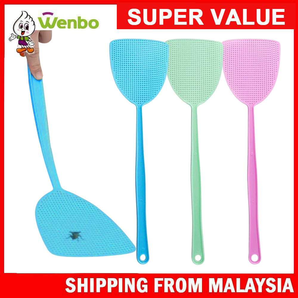 Wenbo Penghancur Nyamuk Large Soft Mosquito And Fly Swatter Lightweight Easy Thickened Plastic Durable Net Grid Design
