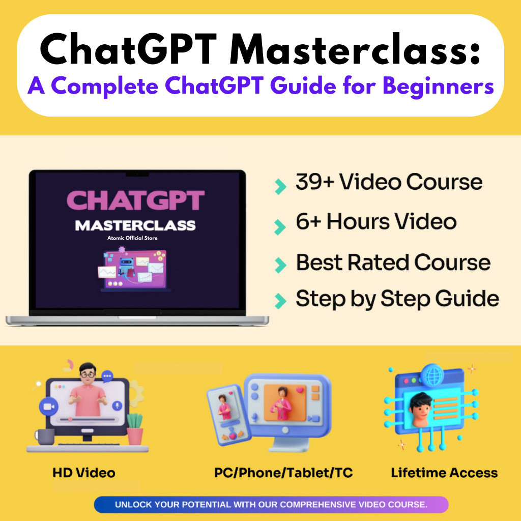 INSTANT [COURSE] ChatGPT Masterclass: A Complete ChatGPT Guide for Beginners | ChatGPT Course 822