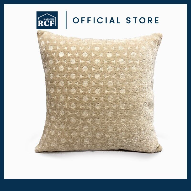 RCF 45X45CM Jacquard Chenille Decorative Sofa Pillow | Bantal Sofa Fabrik Jacquard 450X450MM