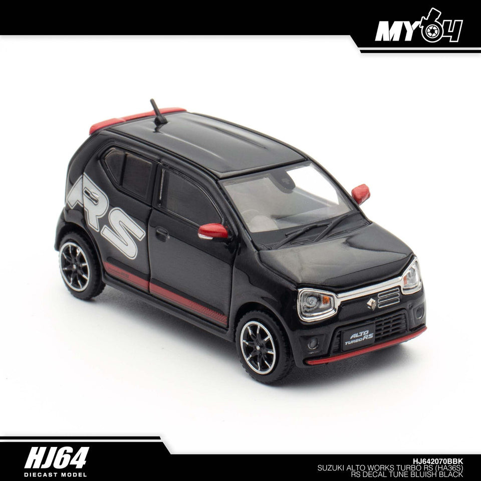 [Hobby Japan] Suzuki Alto Turbo RS (HA36S) RS Decal Tune - Bluish Black