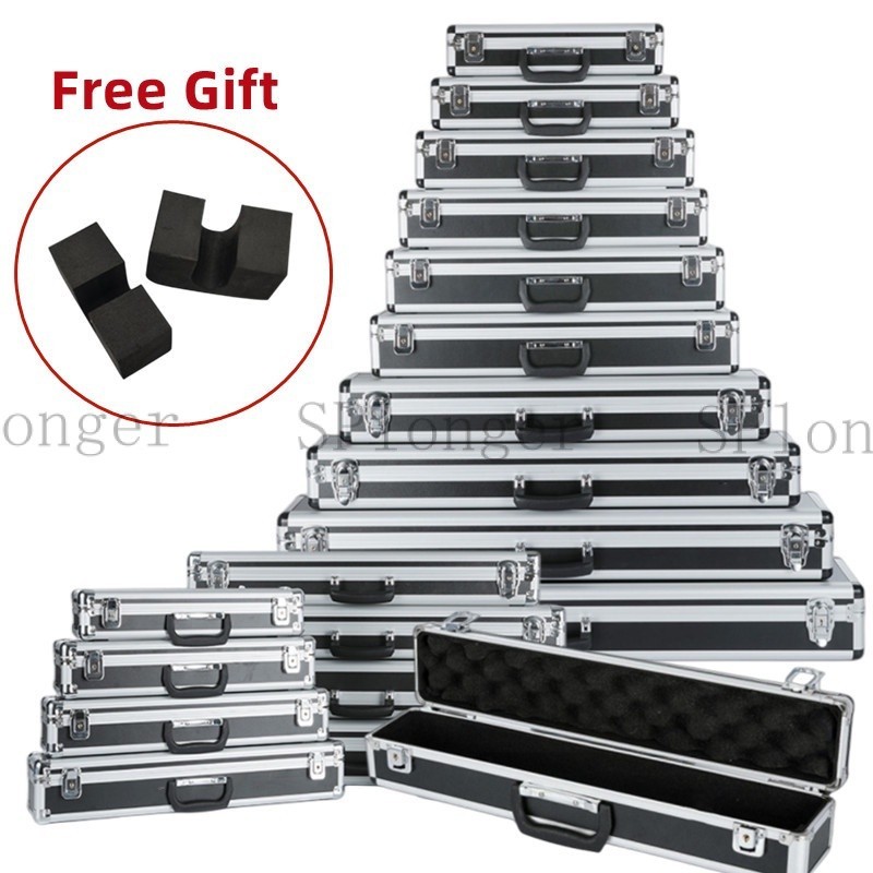 Long Suitcase Aluminum Alloy Toolbox Storage Box Flute Musical Instrument Equipment Fishing Rod Tool Box Golf club Box Golf club Box