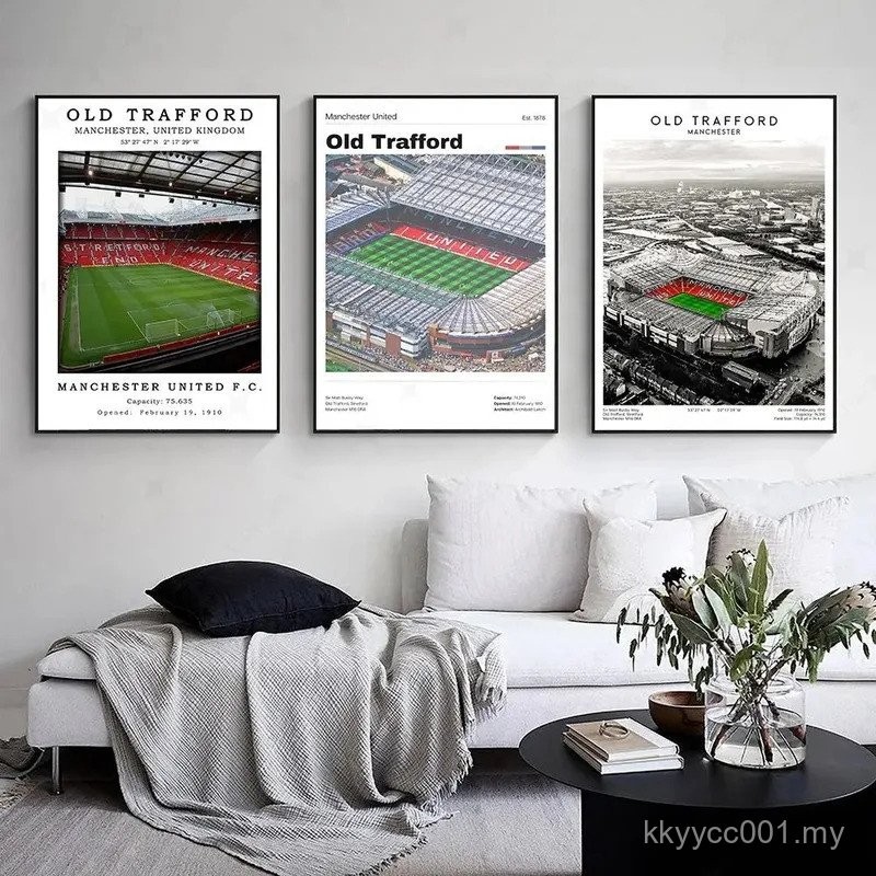 Sports Venue Canvas Painting Football Field Cricket Old Trafford Stadium Wall Art Poster Manchester United Print Gift Room Decor 1IUH