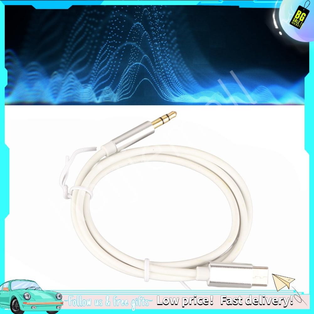 Haijiemall Type C To 3.5mm Sound Cord Safe Supports Voice Calls USB Aux Jack Eco Friendly TPE for Headphone Car