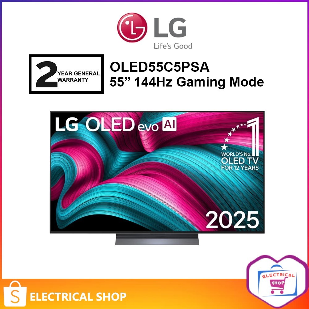 LG 65'' / 55'' OLED65C5PSA / OLED55C5PSA OLED evo AI TV C5 144Hz Gaming Mode Dolby Vision & HDR10 4K UHD
