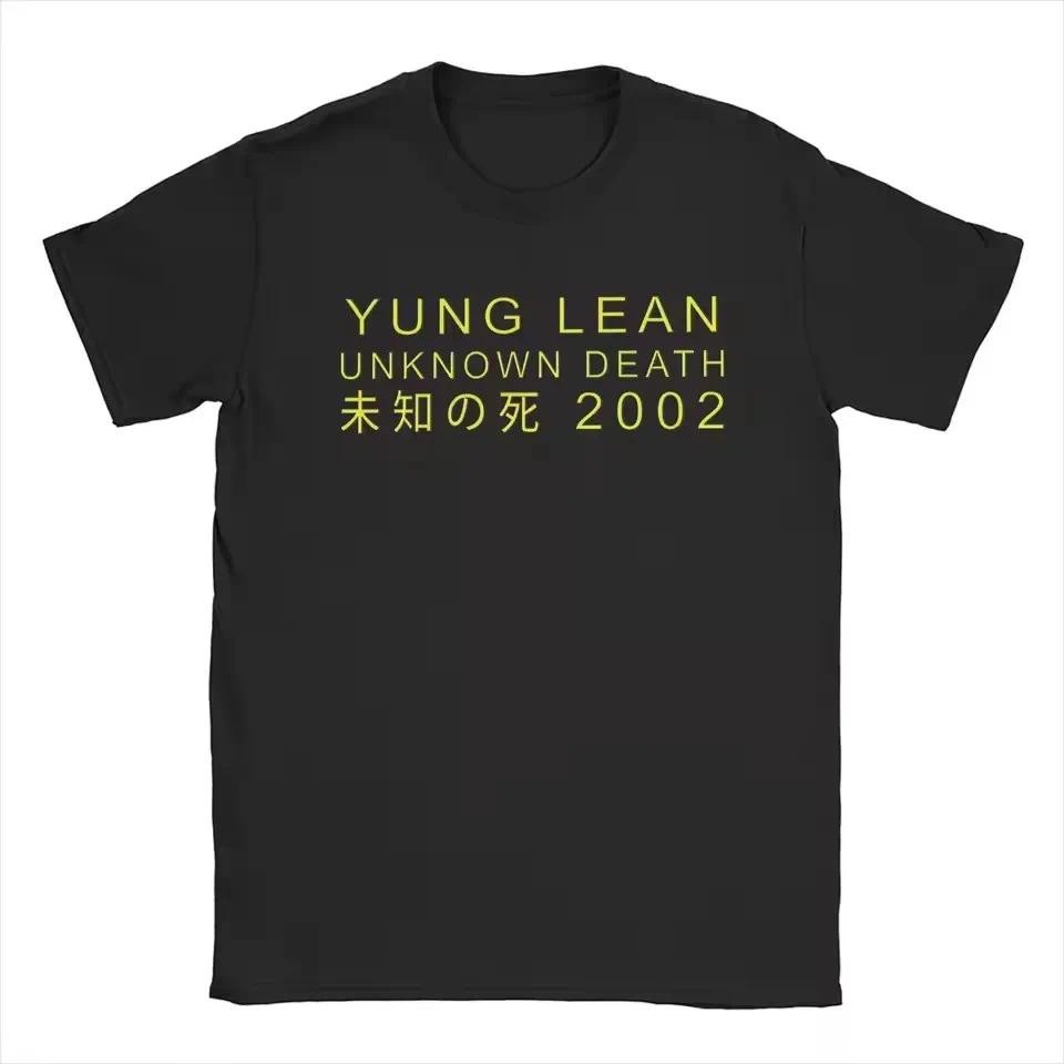COD Yung Lean Unknown Death 2002 Tour Album T Shirt Men's Fashion Casual Short Sleeve T-Shirt Unisex High Quality Cotton TShirt