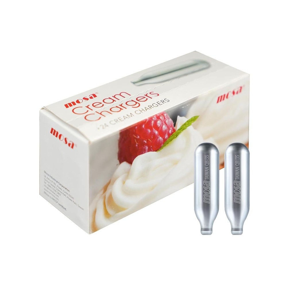 mosa 8g, 50 Packs Premium Cream Whipping Capsules for Professional-Grade Whipped Cream Makers – Perfect for Desserts, Beverages, and Gourmet Dishes