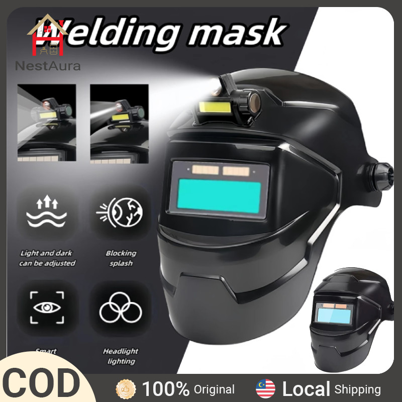 Auto Darkening Welding Mask With Light Adjustable Welding Helmet Resist sparks Safety Goggles Mask