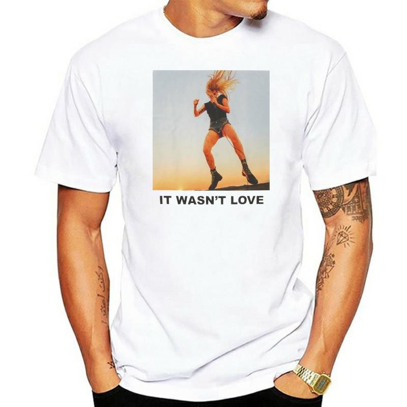 Lady Gaga Men'S It Wasn'T Love T-Shirt White Plus Size Tee Shirt