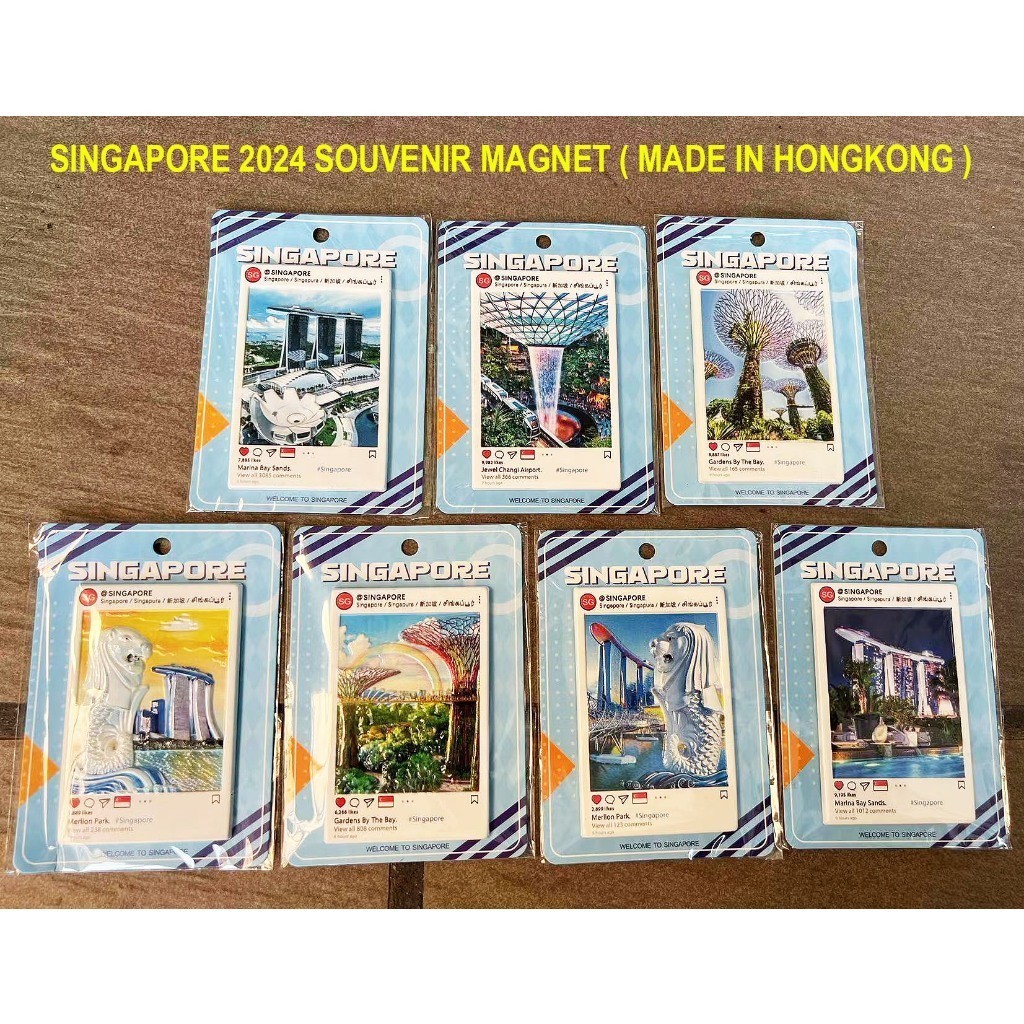 SINGAPORE BATAM Souvenir Fridge Magnet ( High quality metal UV print magnet)