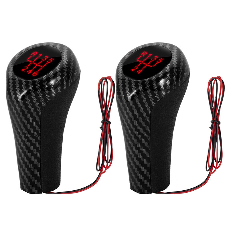 5 6 Speed Gear Shift Knob LED Red Light Shifter Lever Ball For BMW F30 E60 E90 E46 E34 E39 X1 E84 X4 F26 M3 M4 M5 Car Interior Parts