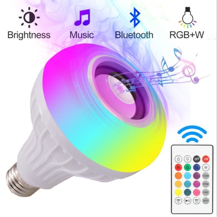 NEW Bluetooth LED Light Bulb Speaker Multifunction Portable Smart RGB Lamp With Remote Control Sound Function Music Play Audio Wireless Speaker Faiybey