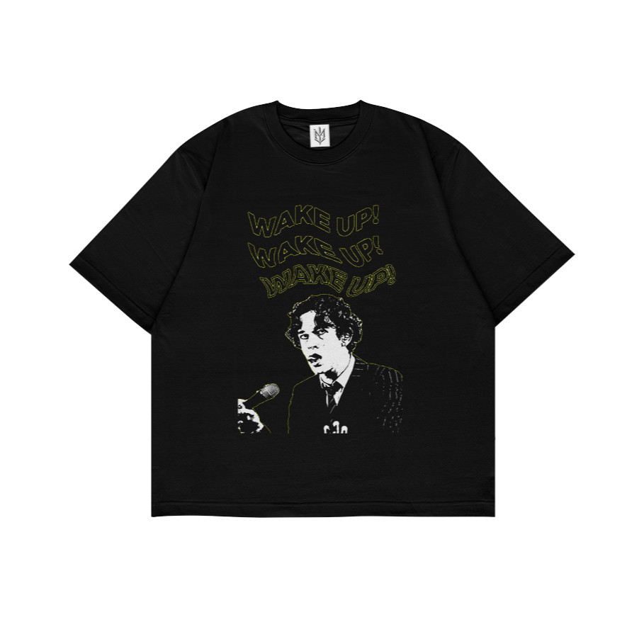 HITAM KATUN 100% Cotton T-Shirt MATTY HEALY WAKE UP| T-shirt Black STYLE Y2K VINTAGE BOOTLEG GRUNGE | Men Women Adults Children Absorb Sweat vintage T-Shirts Distro Men Treated Clothes Couple Clothes Fit On The Body Clothes Group Activities Long Sleeves