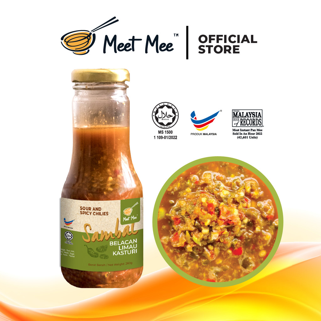 【MEET MEE】*HALAL* Sour and Spicy Chilies｜Sambal Belacan Limau Kasturi