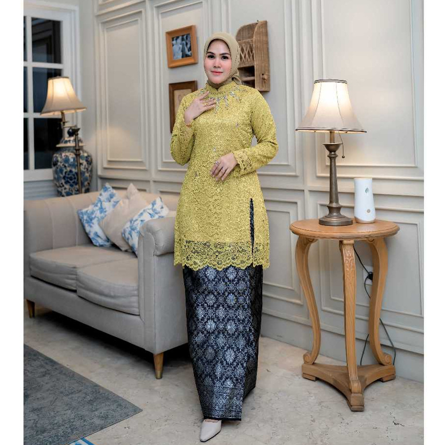 Versatile Essential (Realpict) Azuma Brocade / Modern Sequin Kebaya Wrapped Songket Skirt Must - Image 3