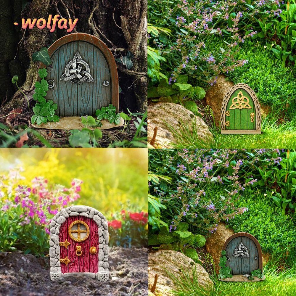 YOLANDA Miniature Fairy Gnome Sculpture DIY Home Kids Gift Windows Trees Decoration