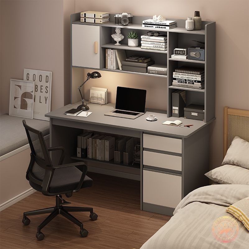 Student desk writing desk children study table with bookshelf bedroom computer table meja kanak-kanak