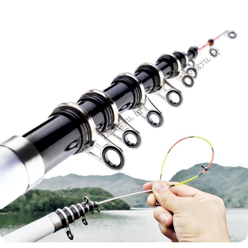Purpose Reliable Ultra high strength Carbon Fiber Telescopic Fishing Rod Spinning Rock Light 3M 2.7 2.4 2.1 1.8 1.5 M... - Image 4