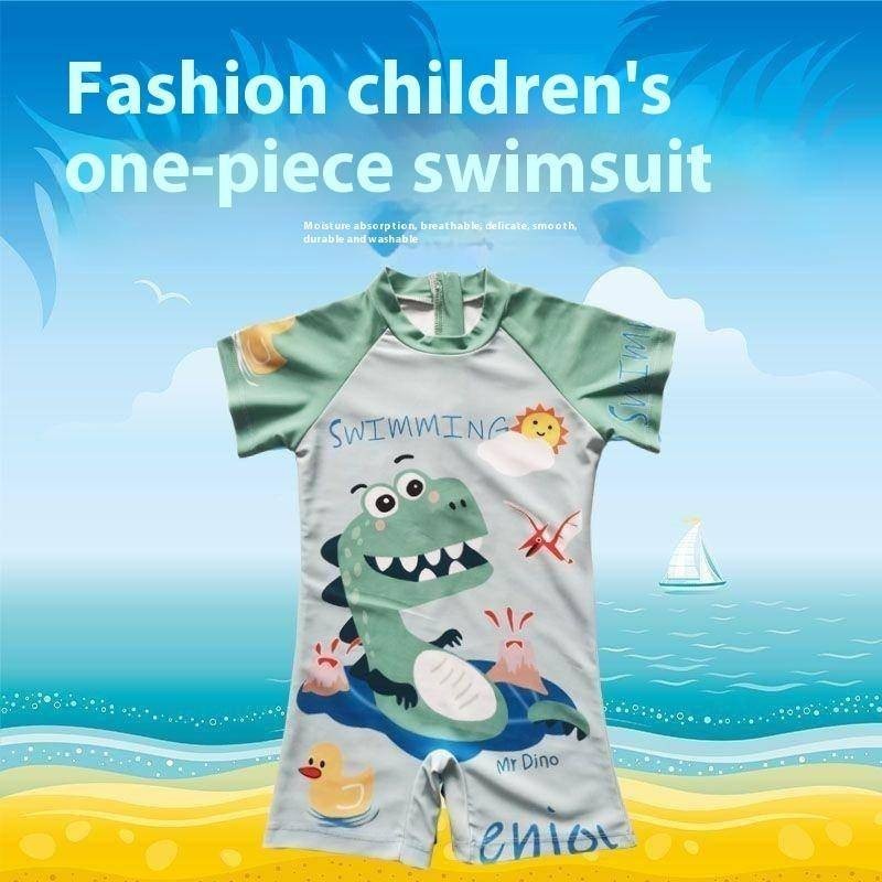 [Instant release in stocks] Swimsuit Kids Boy One Piece,Swimming Suit Kids Boy Short Dinosaur, Comfortable Breathable Swimwear Kids , Cartoon Cute Bathing Suit Kids, Quick-Drying Beach Wear Kids,Swimsuit Kids Eco-friendly printing