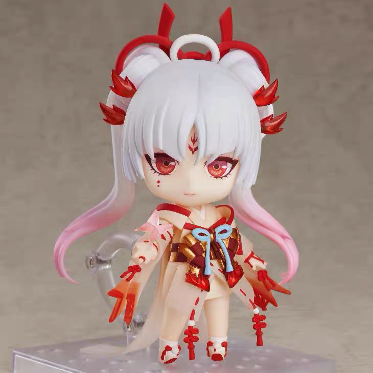 ((Ready Stock Free Shipping) Anime Merchandise High-Quality Models Buy Early Buy Discount Nendoroid Onmyoji Shiranui Ali Q Version Face-Changing Anime Game Figure Decoration Doll Model Play Model Desk