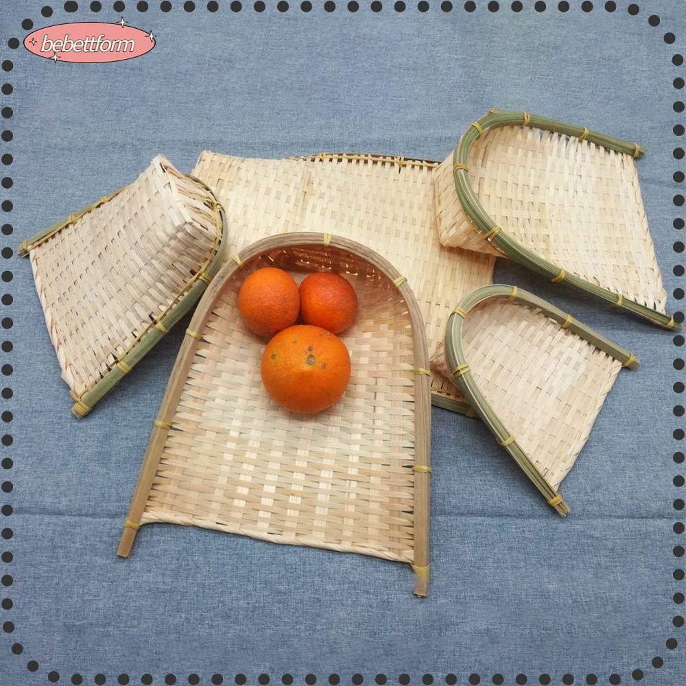 LIKE Weaving Bamboo Sieve Multisizes Fruit Bread Basket Storage Trays