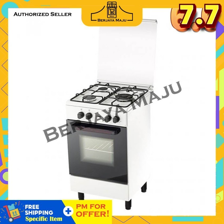 Zanussi 3 Burner 62L Free standing Gas Cooker With Oven ZCG530W