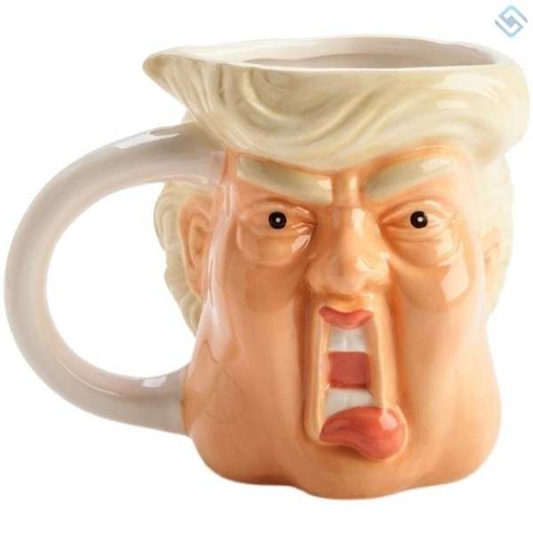 korean mug coffee mug Donald Trump Cawan 3D Cawan Kreatif Lucu Trump Cawan Kopi Seramik Rumah Cawan Air Tiga Dimensi 3D