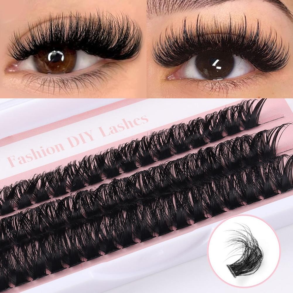 DIY Clusters Segmented False Eyelashes Soft Volume Individual Natural Fluffy Thick Eyelash Extension Bundles Manga Lashes Makeup