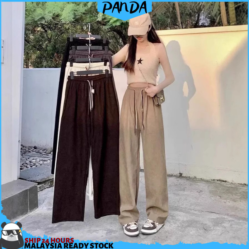 PNT67 PANDASHOP Seluar Panjang Straight Leg Korean Women Casual Summer Women Long Pants