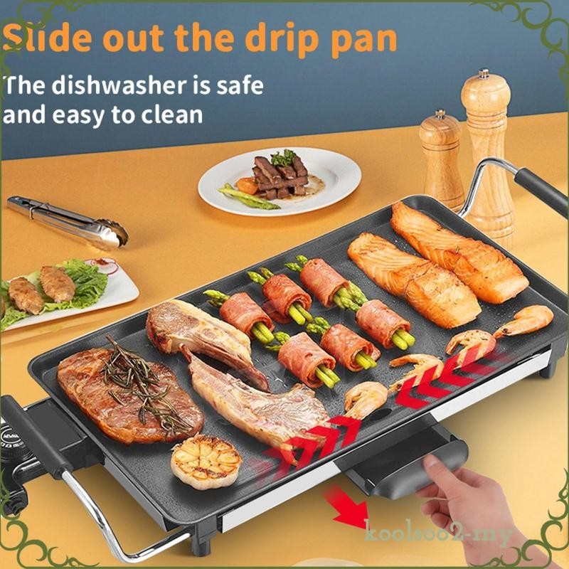 [KoolsooaeMY] Electric Griddle Adjustable Temperature Barbecue BBQ Household Grill Griddle