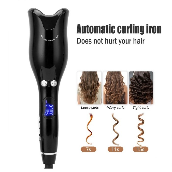 Automatic Hair Curler Roller Air Spin Curl Ceramic RotatinglPengulung Rambut Kerinting Rambut Iron